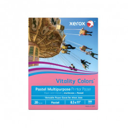 8.5X11 10M 20# (75 GSM) Cherry Xerox 30% PCW Recycled Multipurpose Pastel C