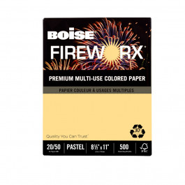 8.5X11 10M 20# (75 GSM) Boomin Buff Boise Fireworx 30% PCW Recycled Multipu