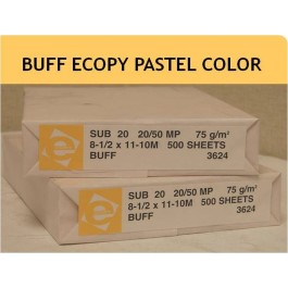 8.5X11 10M 20# (75 GSM) Buff Ecopy Multipurpose Pastel Colors Letter Size C