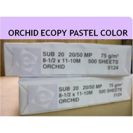 8.5X11 10M 20# (75 GSM) Orchid/Lilac Ecopy Multipurpose Pastel Colors Lette