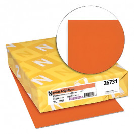 8.5X11 9.87M 20/50# (75 GSM) Bright Tangerine Exact Brights Multipurpose Le