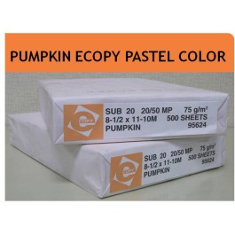 8.5X11 10M 20# (75 GSM) Pumpkin Ecopy Multipurpose Pastel Colors Letter Siz