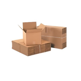 122 18 X 9-1/4 X 8-3/16 ECT-32 Kraft Regular Slotted Containers RSC Corruga