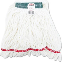 A212 Rubbermaid Web Foot Shrnkless Looped End Wet Mop Head Mop Blue 6 Mop H