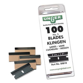 SRB30 Unger Safety Scraper Replacement Blades, 100 Each/Box Case/10 Boxes