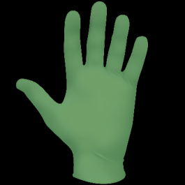 6110PF Medium 4 Mil Eco Green Biodegradable Nitrile Glove 10 Boxes/Case 100