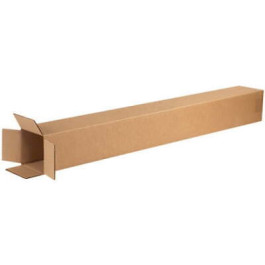 48-5/8 X 5-1/4 X 5-1/8 ECT-32 Kraft Corrugated Box, Each