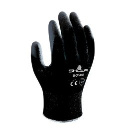 B0500BV Size 7 Medium 13 Gauge Black With Polyurethane Palm Coating Vend Pa