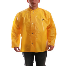 J22207 Large Yellow Iron Eagle 210 Denier Nylon Rain Jacket Snaps For Optio