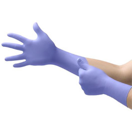 SEC-375 3X-Large Purple Microflex 8.3 Mil Disposable Nitrile Exam Glove,  4