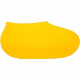 SYLF100S Mens Size 4-6 Small Flatfoot Powder-Free Yellow Rubber Overshoe Sl