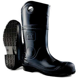 89086-06 Mens Size 6 Blue Dunlop Durapro Steel Toe High Boot Oil Resistant,