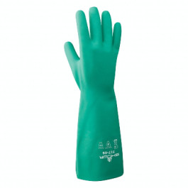 747-07 Size 7 19 Inch Length 22 Mil Green Chemical Resistant Nitrile Glove,