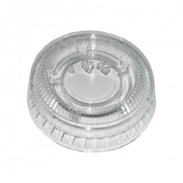 N69101 .75-1 Ounce Polypropylene Clear Portion Cup Lid, 100 Each/Sleeve   2