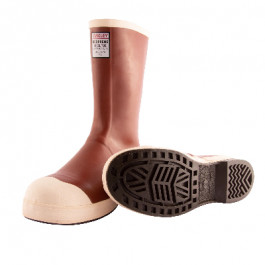 MB922 Mens Size 12 Brick Red Pylon Triple Dipped Neoprene Chevron Outsole S