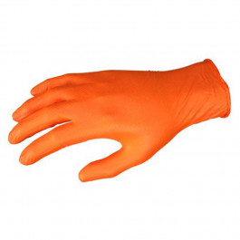 6016OXL Xlarge 9.5 Inch Length 6 Mil Orange Nitrile Glove Nitrishield With
