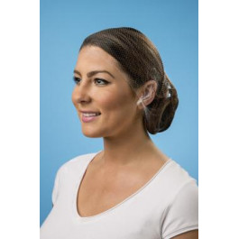 White Honeycomb Tight Weave Mesh Hairnet 24",  100each/bag 10bag/case