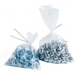 40F-0412 4X12 4mil Clear Low Density Polyethylene Flat Bag, 1000/case