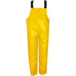 O22007 6x-large Yellow Iron Eagle Polyurethane Chemical-resistant Bib Overa