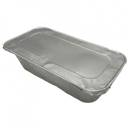 E1/3lLID 12.69 X 6.56 X 0.47 Inches Empress Steam Table Pan Lid 24 Gauge 1/