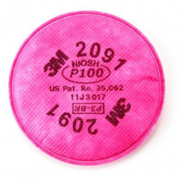 3MR2091 Filter Particulate 2091/07000 Aad P100 Respiratory Protection  50 P