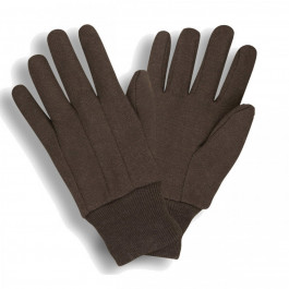 1400P Large Brown Jersey Standard Weight Knit Wrist Glove, Case/25dozen
