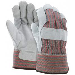 1200 Large Split Leather Palm Work C Grade Shoulder Leather 2.5 Inch Rubber