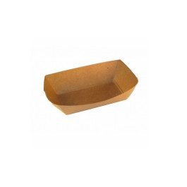 NFT1000-k 10-lb Kraft Food Tray Pfas Free, 125/sleeve 2sleeve/case