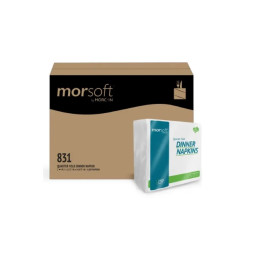 831 White 15.75 X 14.87 Morsoft 2-ply Dinner Napkin , 250each/package 12pac
