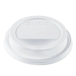 TL1224TG Solo Cup White Traveler Lids For Thermoguard With Sip Hole 120 Eac