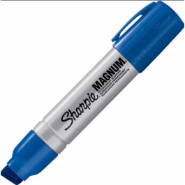 Sharpie Magnum Permanent Chisel Tip Blue Marker, Box/12 Each