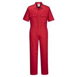 S996 Portwest 2x-large Short Sleeve Red Polycotton Coverall 40+ Upf Rated A