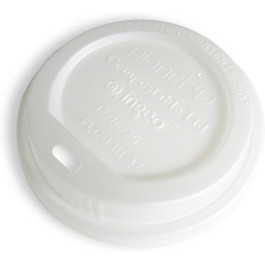 Planet Plus 10-20 Ounce 100% Compostable Pla Hot Cup Lid, 1000 Each/case