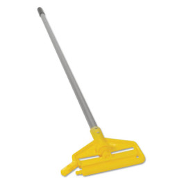 H136 Rubbermaid Invader Aluminum Side Gate Wet Mop Handle Gray/Yellow 60 In